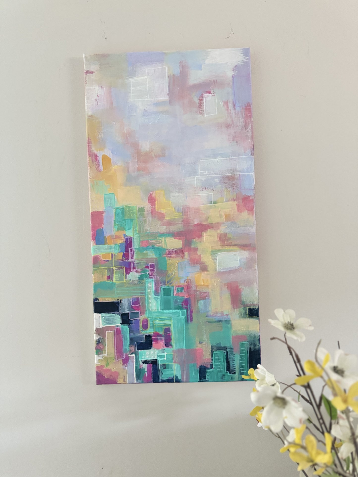 Spring City - Original Acrylic Art