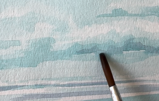 The Simple Trick to Paint Watercolour Clouds