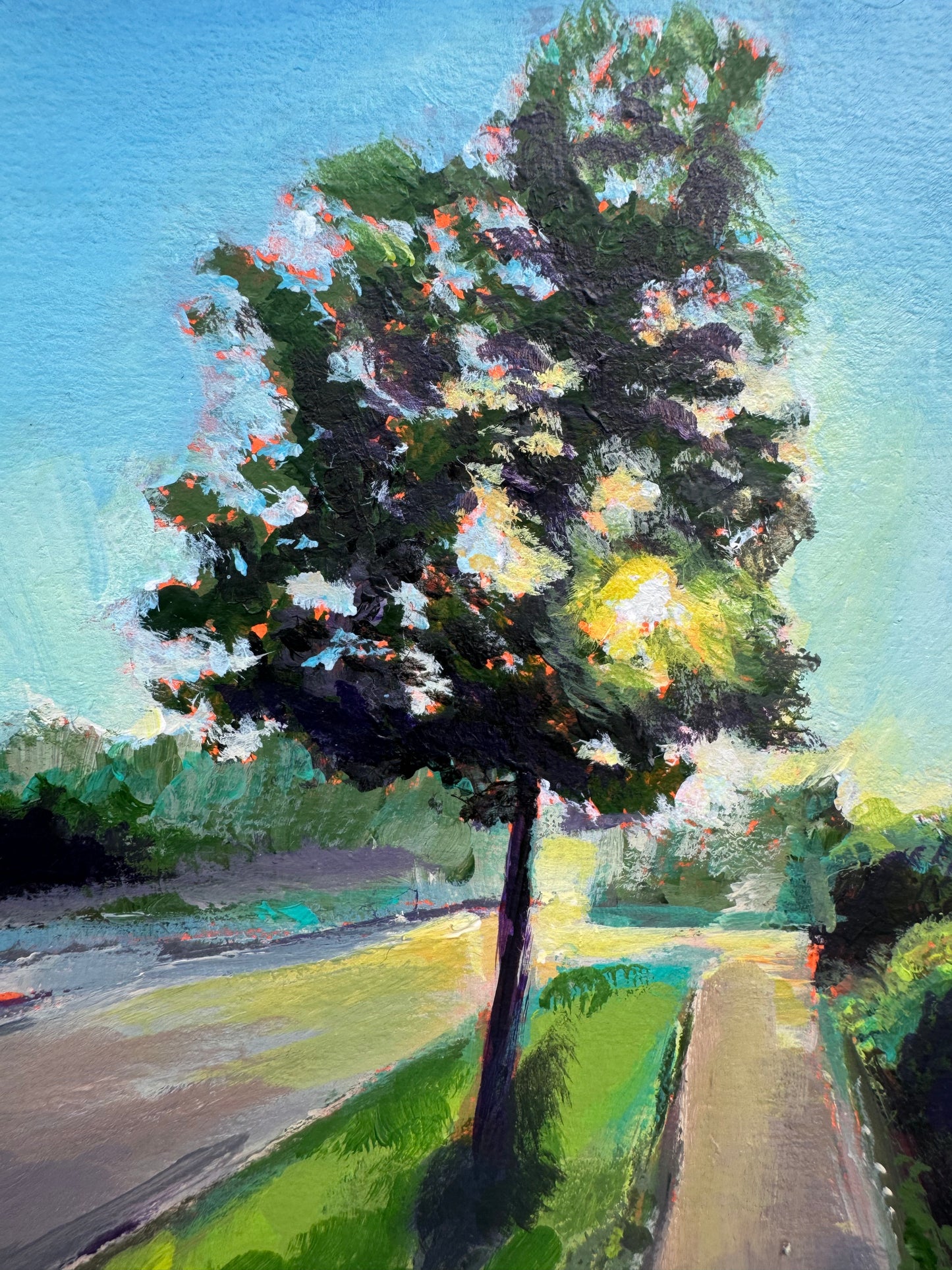 Morning Run - Original Acrylic Tree Art