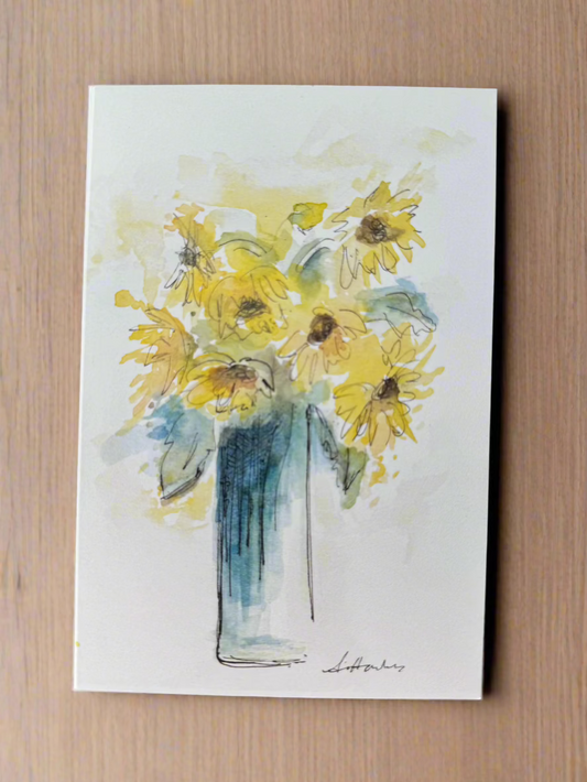 Greeting Card - Sunflowers and sunshine